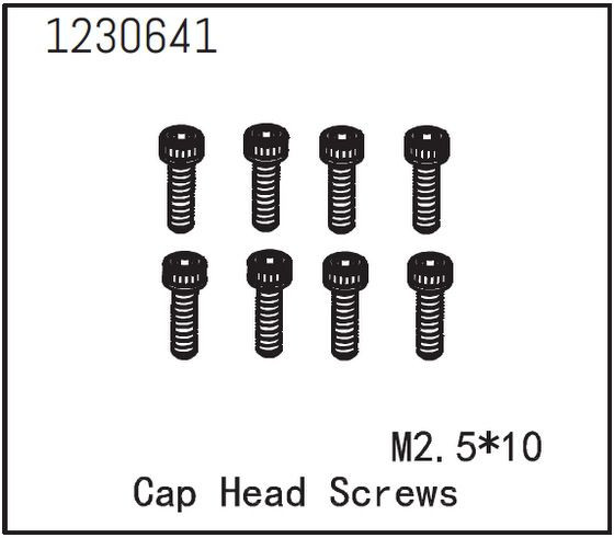 Absima Cap Head Screws M2.5*10 (8) ( AB 1230641)