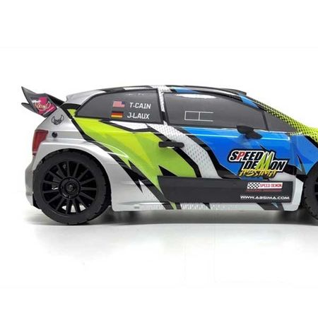 Absima 1:12 EP Rally Car &quot;Speed Demon&quot; 4WD Brushless RTR - White (12123)