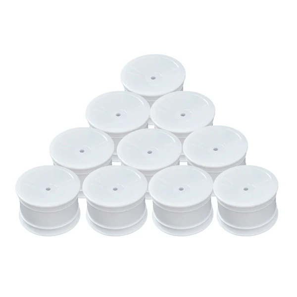 ABM RC Rear Wheel for 1/10th Off Road 2wd -White (10pcs) ( AB M40004)
