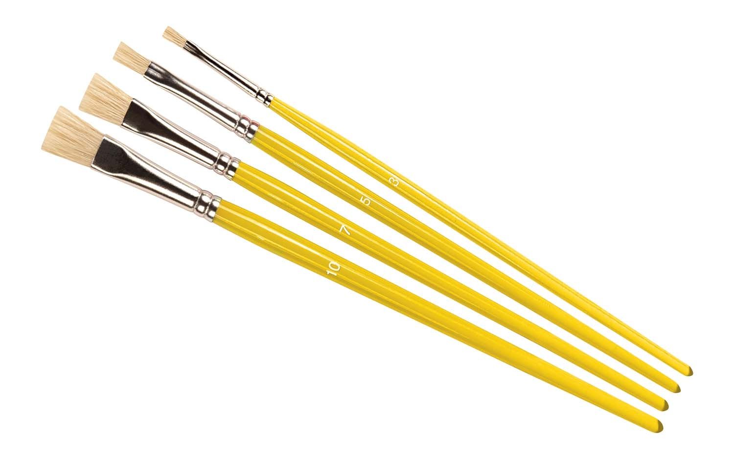 Humbrol Stipple Brush Pack Natural Hair 3,5,7,10 (AG4306)