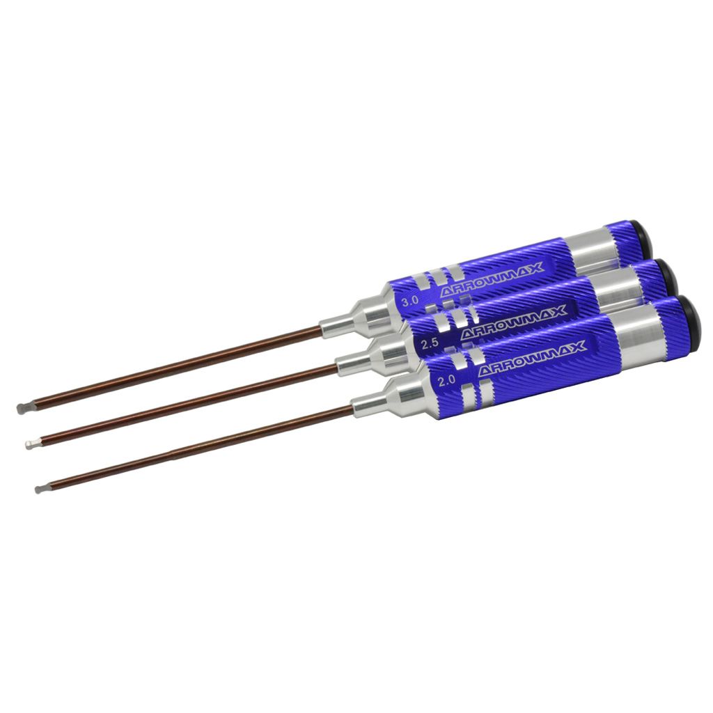 Arrowmax Ball Driver Hex Wrench Set 2.0 2.5 &amp; 3.0x120mm (AM120991)