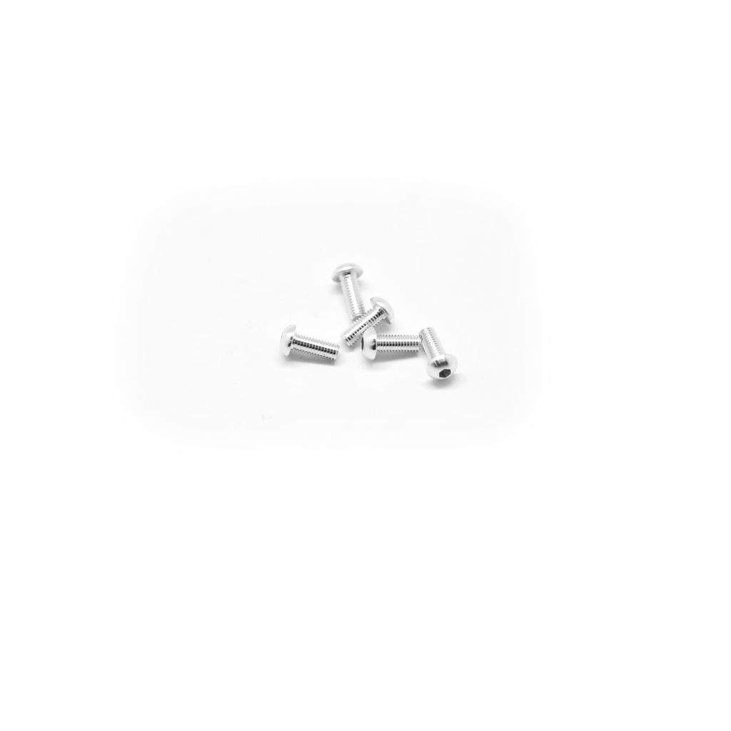 Arrowmax Alu Screw Allen Roundhead M3 x 8 Silver (5) (AM14RH3008S)