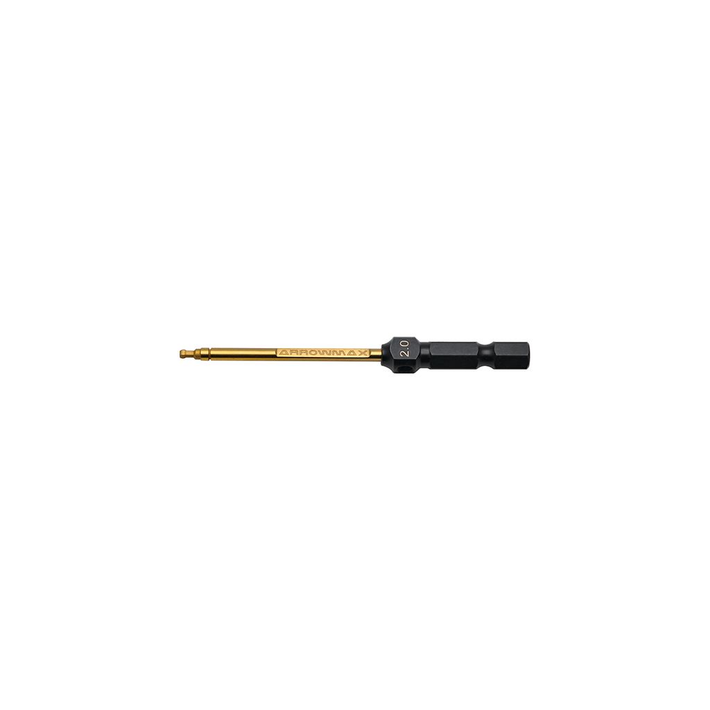 Arrowmax Ball Driver Hex Wrench 2.0 x 80mm Power Tip Only (AM522120)