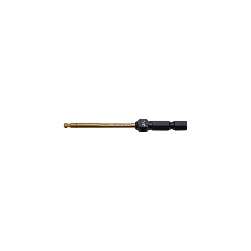 Arrowmax Ball Driver Hex Wrench 3.0 x 80mm Power Tip Only (AM522130)