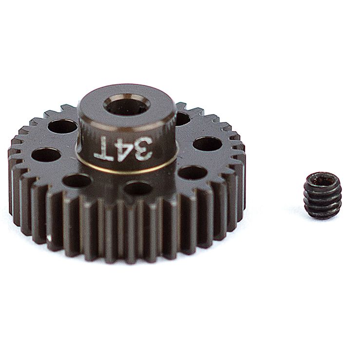 Associated Factory Team Alum. Pinion Gear 34T 48DP 1/8&quot;Shaft (AS1352)