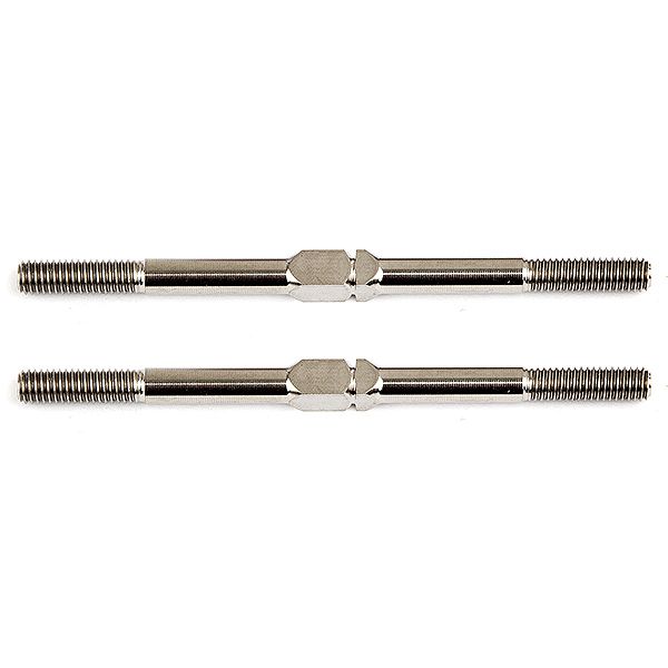Team Associated FT Titanium Turnbuckles 3X51mm Silver (2) (AS1406)