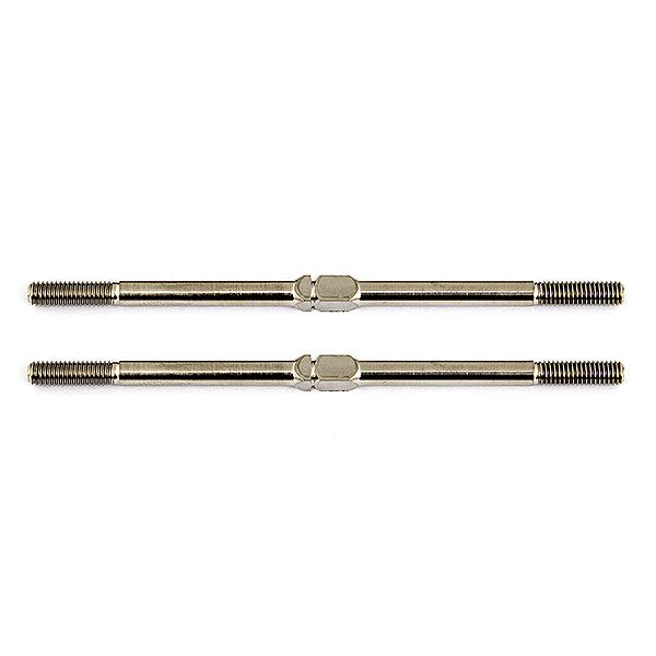 Team Associated FT Titanium Turnbuckles 3X67mm Silver (2) (AS1408)