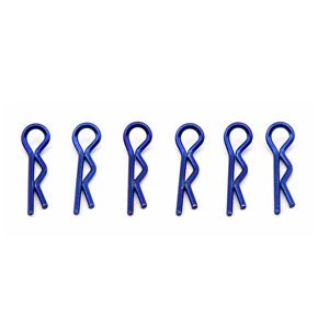 Team Associated Factory Team Body Clips Metallic Blue (AS1736)