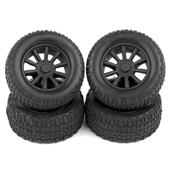 Team Associated SC28 Wheels &amp; Tyres Mounted (F/R) (AS21426)