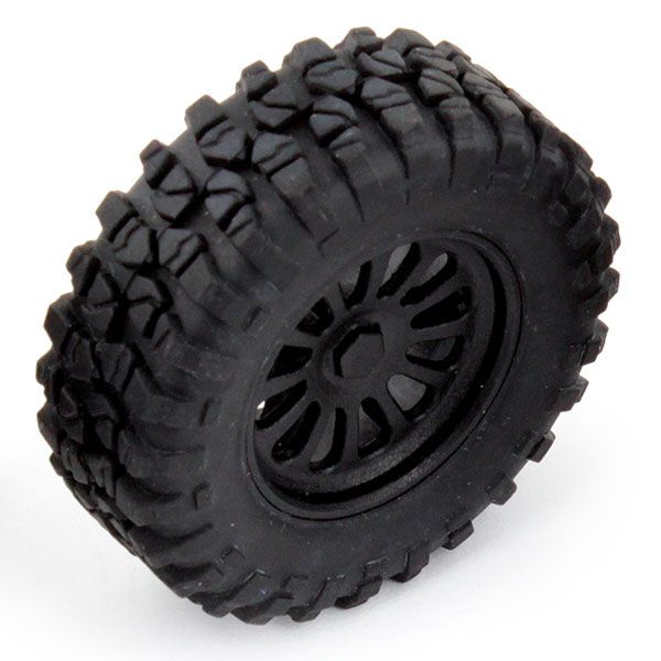 Team Associated MT28 Wheels &amp; Tyres Mounted (F &amp; R) (AS21431)