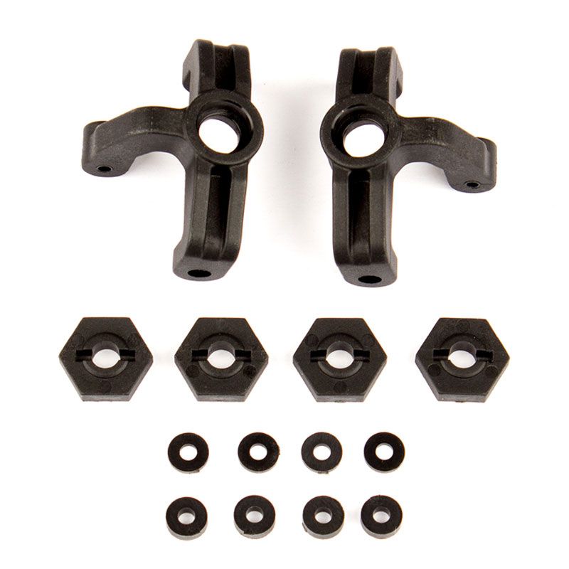 Team Associated Reflex 14B/14T Steering Blocks &amp; Wheel Hexes (AS21508)