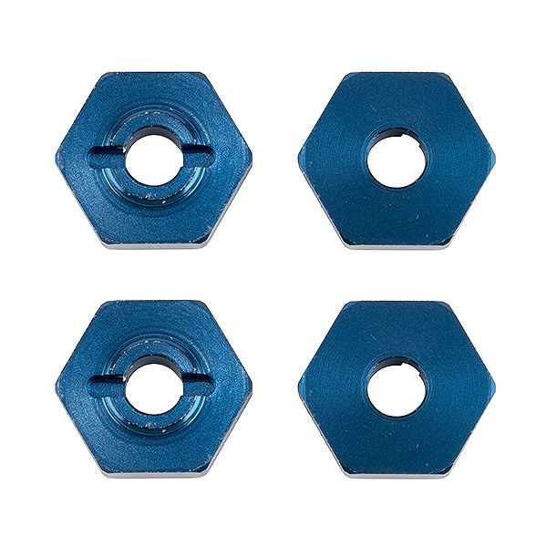 Team Associated Reflex 14B/14T FT Wheel Hexes Blue Alum. (4) (AS21562)