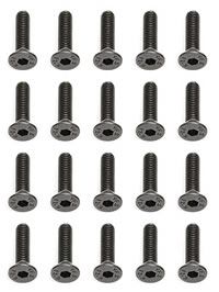 Team Associated M3 X 12 Flat Head Hex Screws (AS25203)