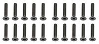 Team Associated M3 X 16mm Flat Head Hex Screws (10) (AS25204)