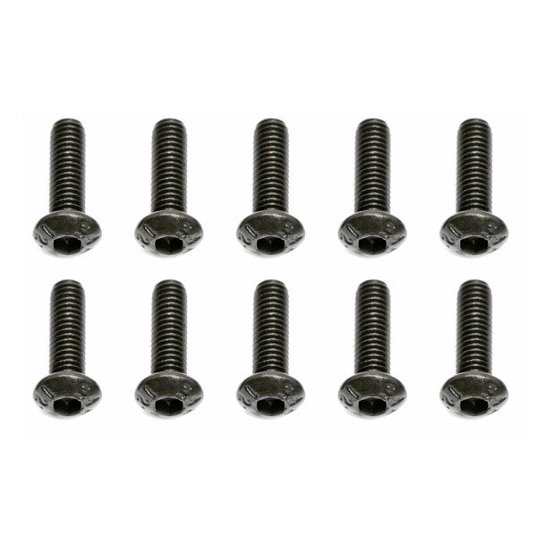 Team Associated M3 X 10 Button Head Hex Screw (10) (AS25211)