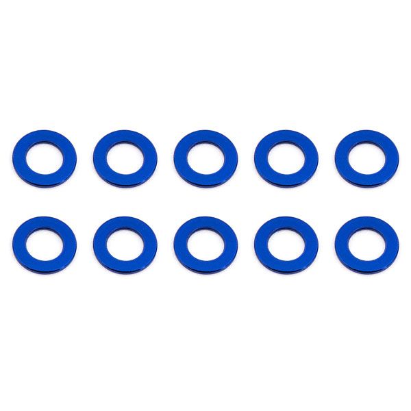 Team Associated Ballstud Washers 5.5 X 0.5mm Blue Aluminium X10 (AS31381)
