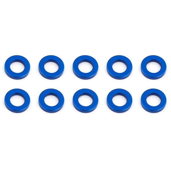 Team Associated Ballstud Washers 5.5 X 1.0mm Blue Aluminium X10 (AS31382)