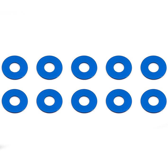 Team Associated Blue Aluminum Bulkhead Washers 7.8 X 0.5mm (10) (AS31384)