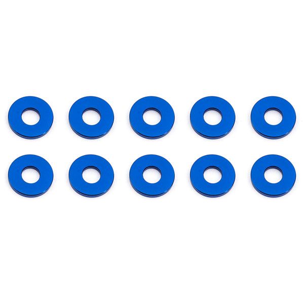 Team Associated Bulkhead Washers 7.8 X 1.0mm Blue Aluminium (10) (AS31385)