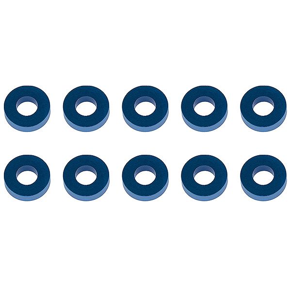 Team Associated Washers 7.8 X 3.5 X 2.0mm Blue Aluminium (10) (AS31389)