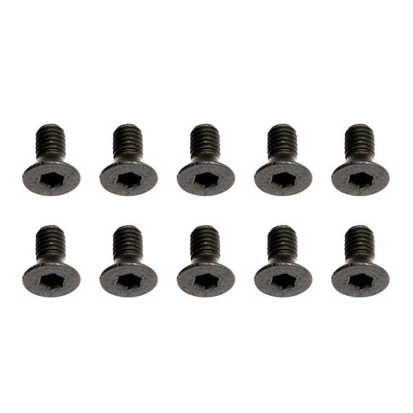 Team Associated M3 X 0.5 X 6 FHCS Screws (10) (AS31541)