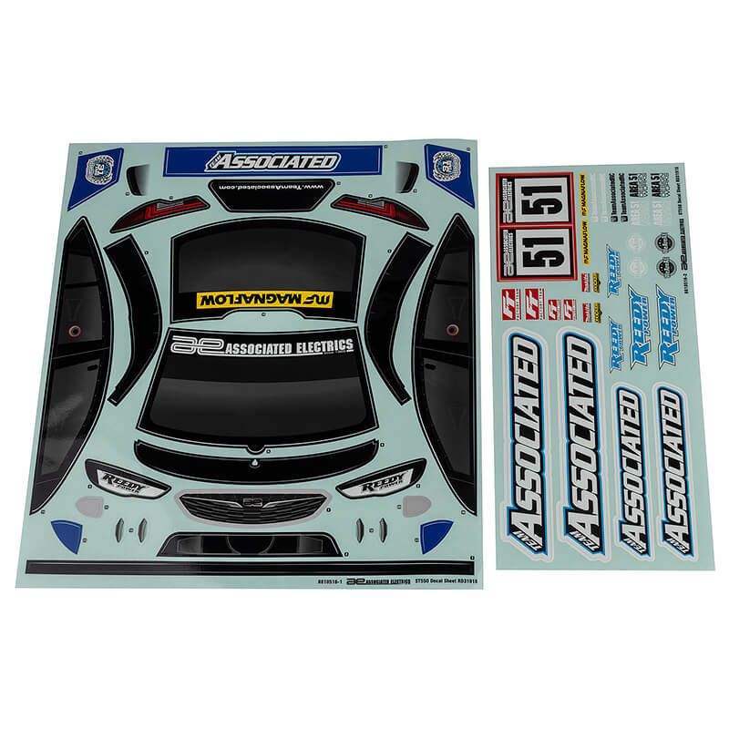 Team Associated Apex 2 Sport St550 Decal Sheet (AS31918)