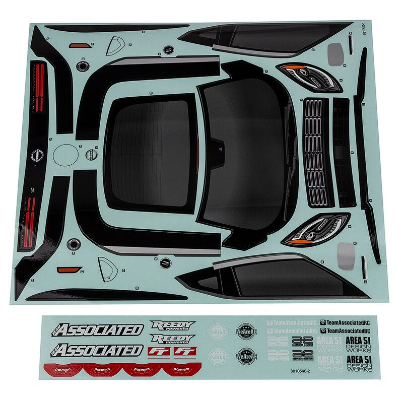 Team Associated Apex 2 Sport Nissan Z Decal Sheet (AS31924)