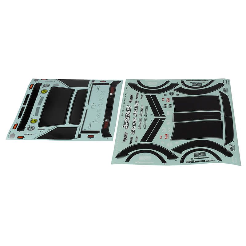 Team Associated Apex 2 Sport Datsun 620 Decal Sheet (AS31932)