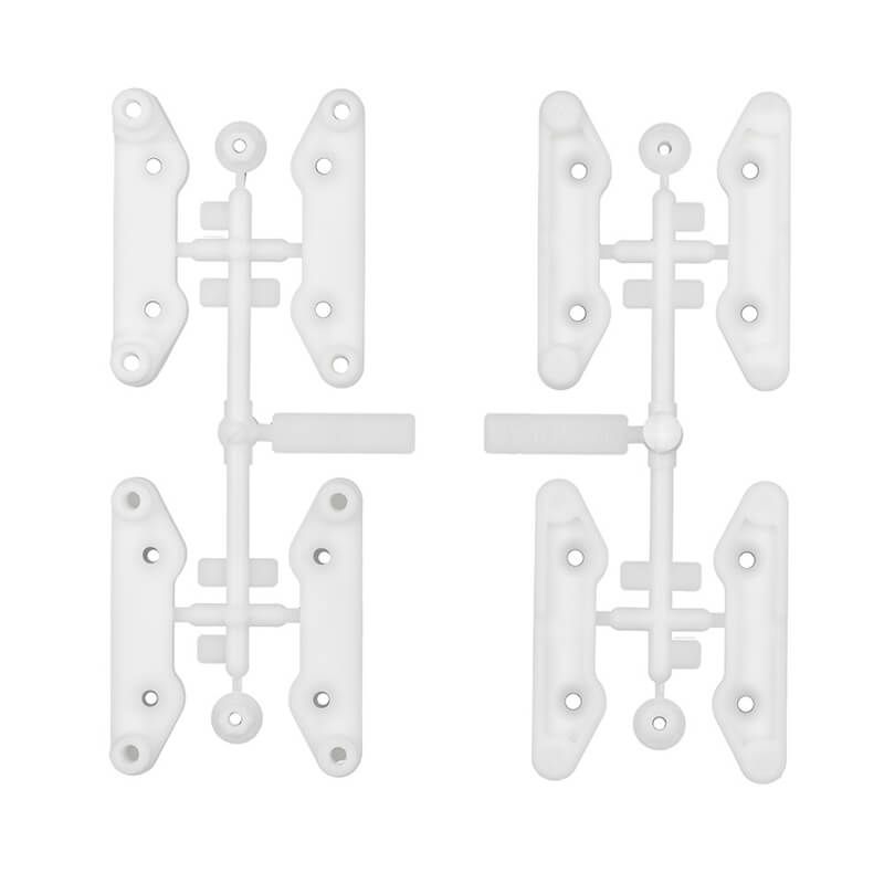 Team Associated 6X6 Arms Mounts +3mm, Natural (AS31947)