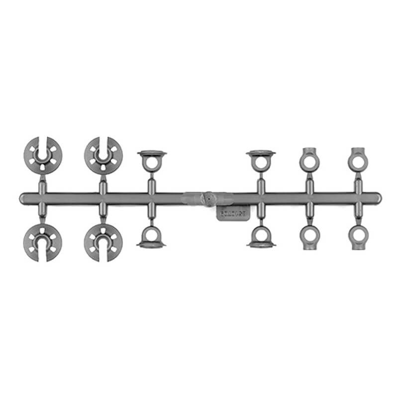 Team Associated TC8 Shock Ball Ends And Spring Cups (AS32076)