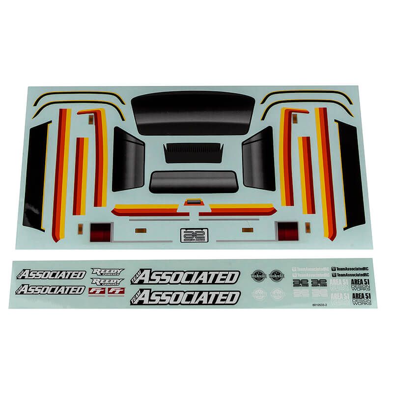 Team Associated MT12 Decal Sheet (AS41102)