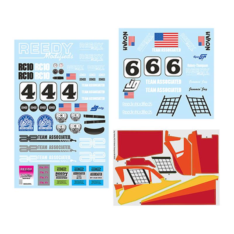 Team Associated Jay Halsey Wc Decal Sheet (AS6398)