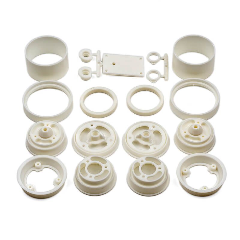 Team Associated RC10 Wheels Front &amp; Rear - White (AS6643)