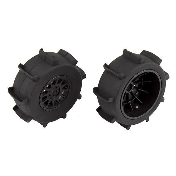 Team Associated Sand Paddle Rear Tyres On Method Sc Wheel (AS71062)