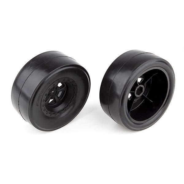 Team Associated DR10 Rear Wheels With Drag Slick Tyres (AS71072)