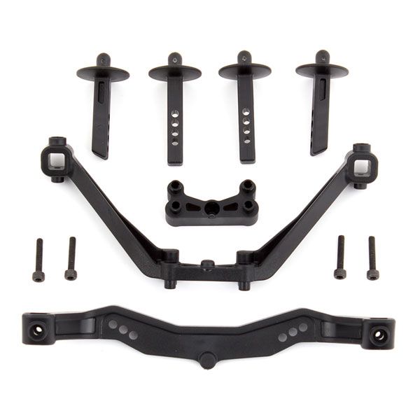 Team Associated SC6.1 Body Mounts Front &amp; Rear (AS71123)