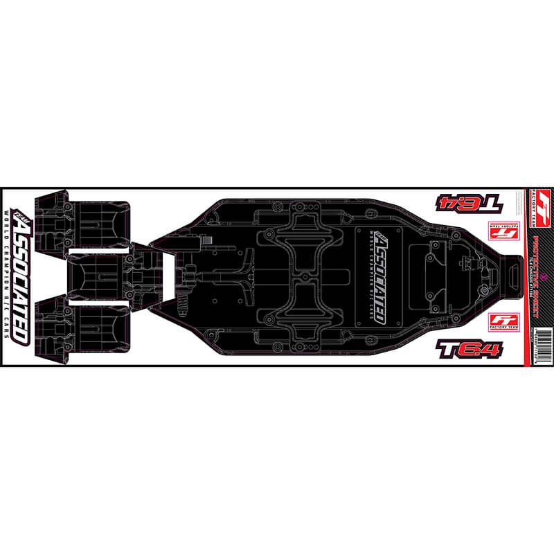 Team Associated T6.4 FT Chassis Protective Sheet Printed (AS71184)
