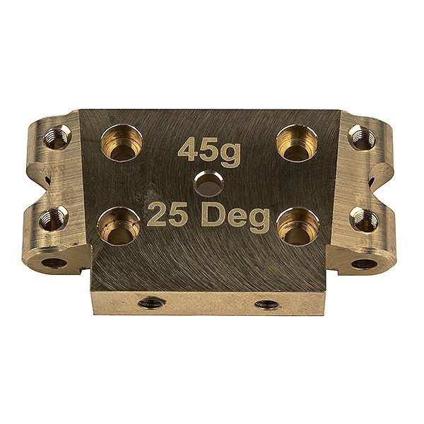 Team Associated DR10 FT Brass Front Bulkhead 25 Degree 45G (AS72007)