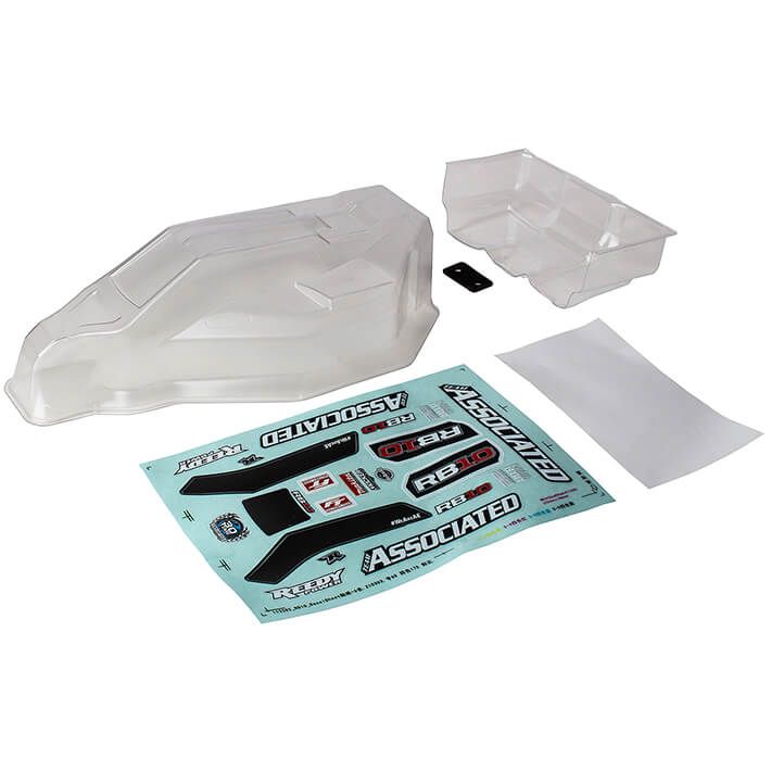 Team Associated RB10 RTR Body &amp; Wing Clear (AS72015)