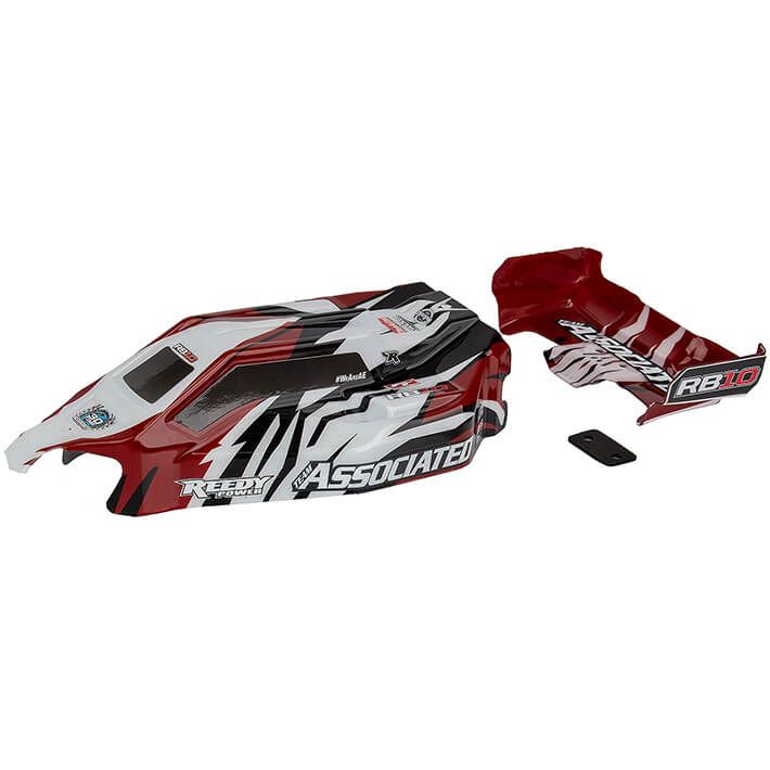 Team Associated RB10 RTR Body &amp; Wing Red (AS72020)