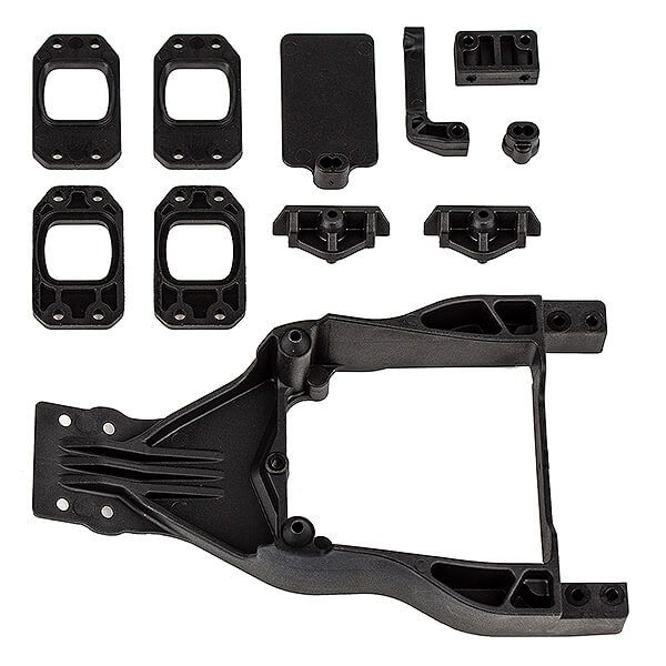 Team Associated DR10M Front Chassis Plate &amp; Gearbox Mount Set (AS72036)