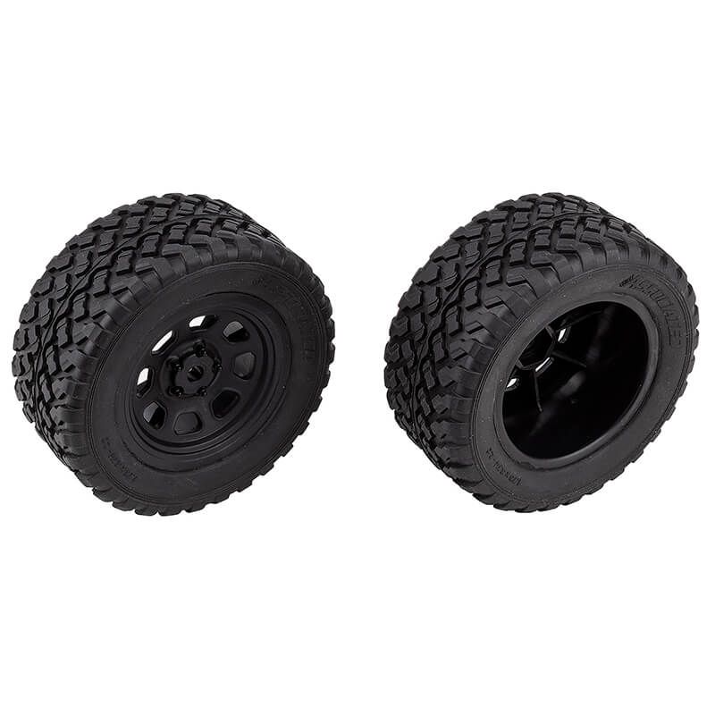 Team Associated Pro2 Lt10Sw Rear Wheels &amp; Tyres Mounted (AS72112)