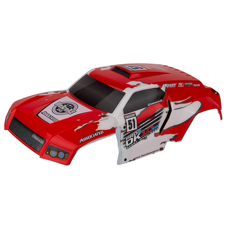 Team Associated Pro2 Dk10Sw Desert Buggy Body Red (AS72121)