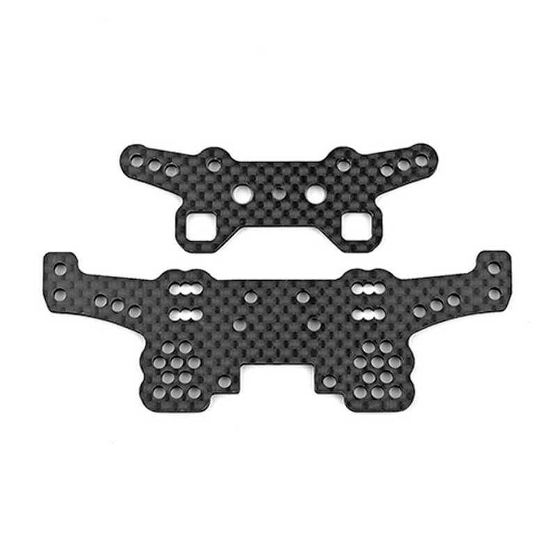 Team Associated DC10 Shock Towers, Front &amp; Rear (AS72203)