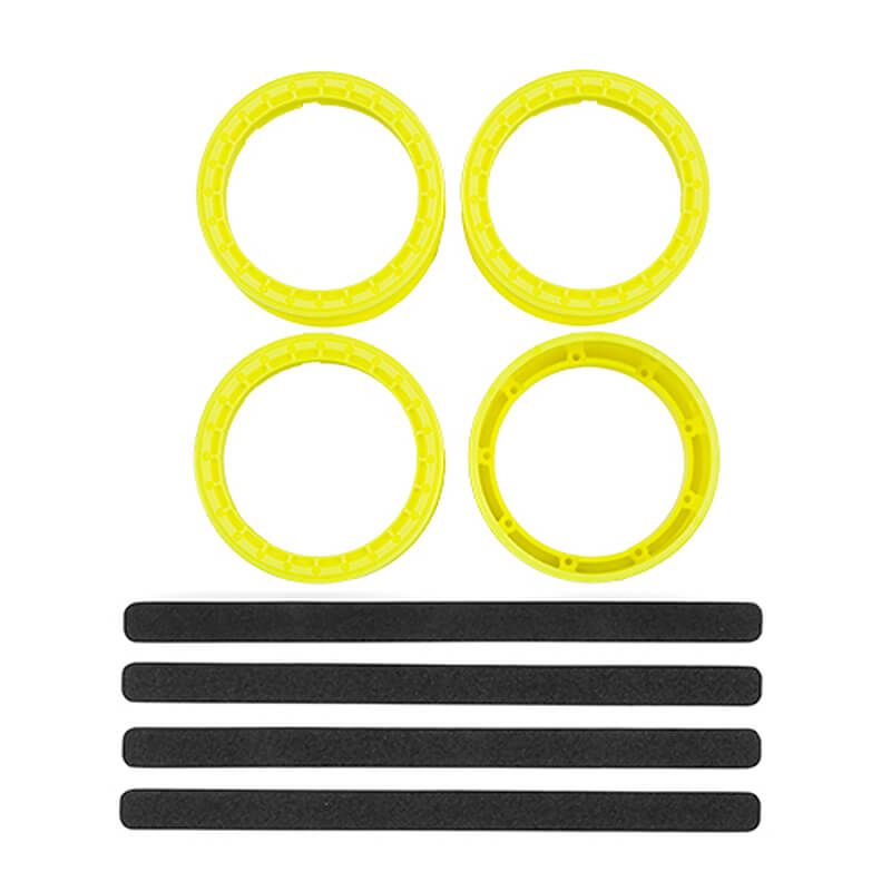 Team Associated DC10 FT Adj. Wheel Rim, Flo. Yellow (4) (AS72269)
