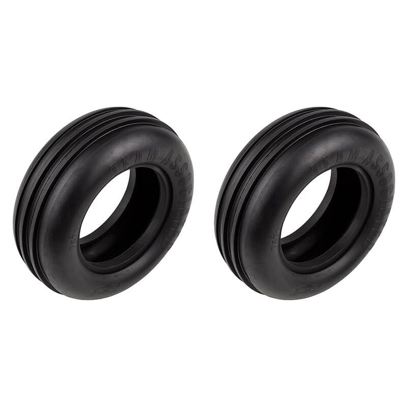 Team Associated RC10T Front Tyres, Narrow (AS7871)
