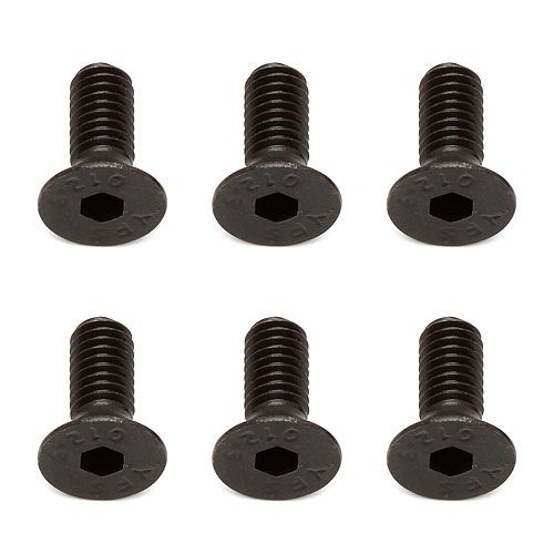Team Associated M4 X 10mm FHCS (10) (AS81262)