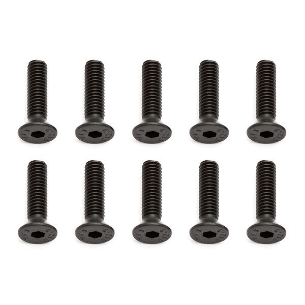 Team Associated M4 X 16mm FHCS Screws(10) (AS81263)