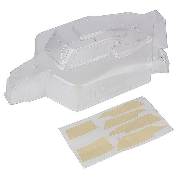 Team Associated RC8B4 Bodyshell Mu, Clear (AS81568)