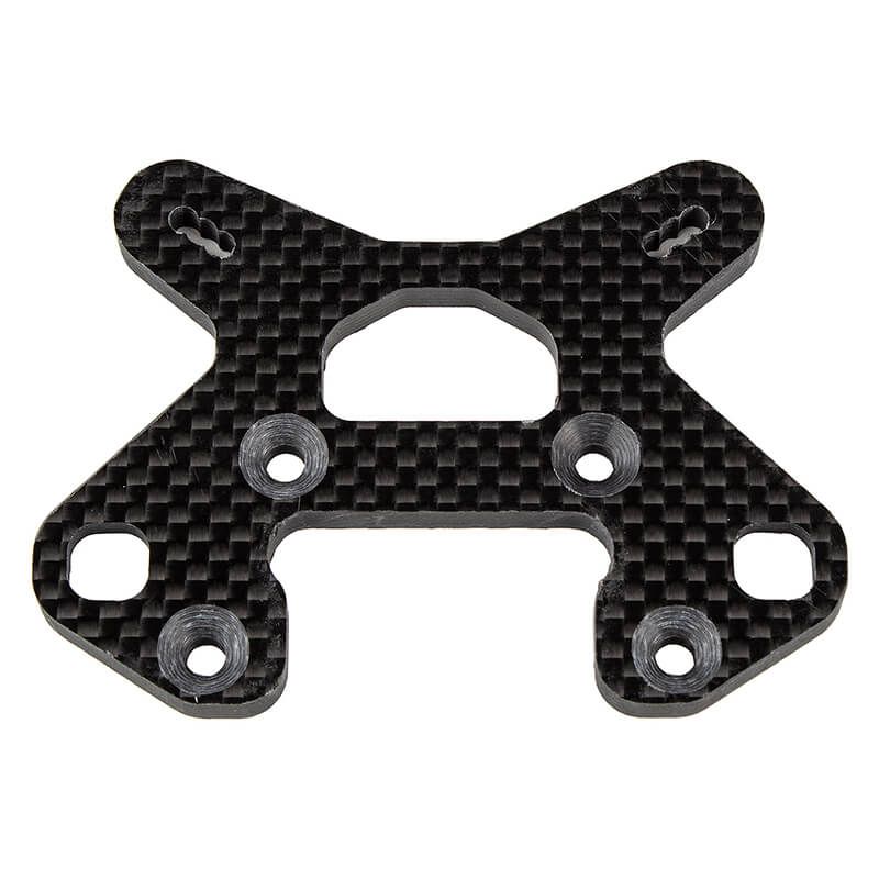 Team Associated RC8B4.1/E FT Front Shock Tower 26.5, Carbon (AS81633)